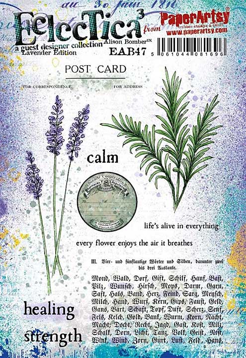PaperArtsy Stamp Set - Alison Bomber Set 47 (Lavender Edition)