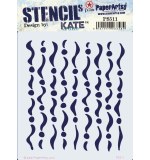 PaperArtsy Stencils #511 Kate Crane