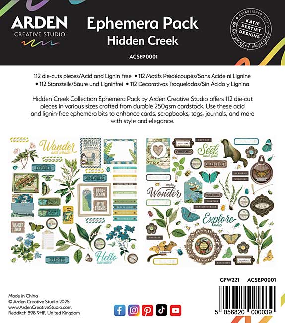 SO: Arden Creative Studio Hidden Creek Ephemera Pack (HC24)