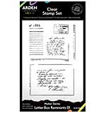 Arden Creative Studio Maker Series Letter Box Remnants #01 4 in x 6 in Stamp Set (HC24)