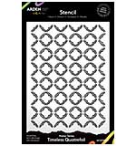 Arden Creative Studio Maker Series Timeless Quatrefoil 6x8 Stencil (HC24)