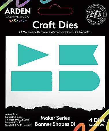 Arden Creative Studio Maker Series Banner Shapes 01 Craft Die Set (PS)