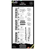 Arden Creative Studio Maker Series Postmarked Adventures 4in x 8in Clear Stamp Set  (PS)