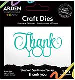 Arden Creative Studio Sentiment Series Stacked Thank You Craft Die (PS)