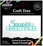 ACS Sentiment Series Stacked Season's Greetings Craft Die (Season of Joy)