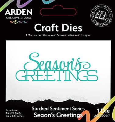 ACS Sentiment Series Stacked Season\'s Greetings Craft Die (Season of Joy)