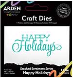 ACS Sentiment Series Stacked Happy Holidays Craft Die (Season of Joy)