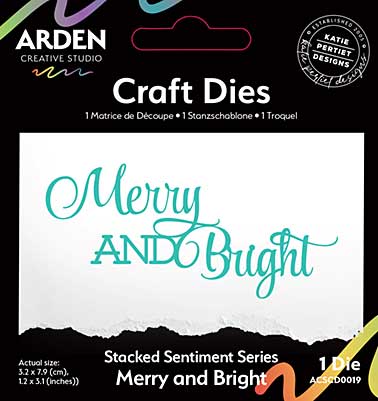 ACS Sentiment Series Stacked Merry and Bright Craft Die (Season of Joy)