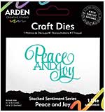 ACS Sentiment Series Stacked Peace and Joy Craft Die (Season of Joy)