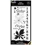 ACS Maker Series Festive Elements 4in x 8in Clear Stamp Set  (Season of Joy)