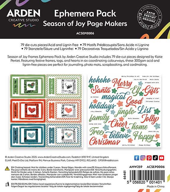 ACS Season of Joy Page Makers Ephemera Pack (Season of Joy)