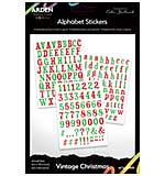 ACS Vintage Christmas Alphabet Stickers (Vintage Christmas)