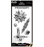 ACS Frosted Charm 4in x 8in Clear Stamp Set  (Vintage Christmas)