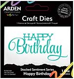 SO: Arden CS Sentiment Series Stacked Happy Birthday Craft Die (Laurel Grove)