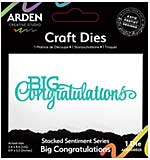 Arden CS Sentiment Series Stacked Big Congratulations Craft Die (Laurel Grove)