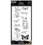 Arden CS Maker Series Grove Notes 4in x 8in Clear Stamp Set  (Laurel Grove)