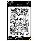 Arden CS Maker Series Typecast Mix  4in x 6in Background Stamp (Laurel Grove)