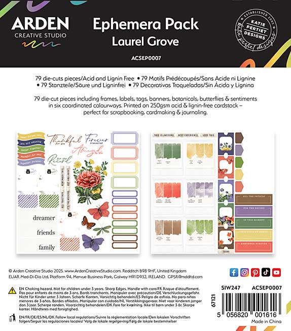 Arden CS Laurel Grove Ephemera Pack (Laurel Grove)