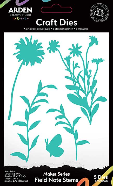 Arden Creative Studio Maker Series Field Note Stems Craft Die Set (FN26)