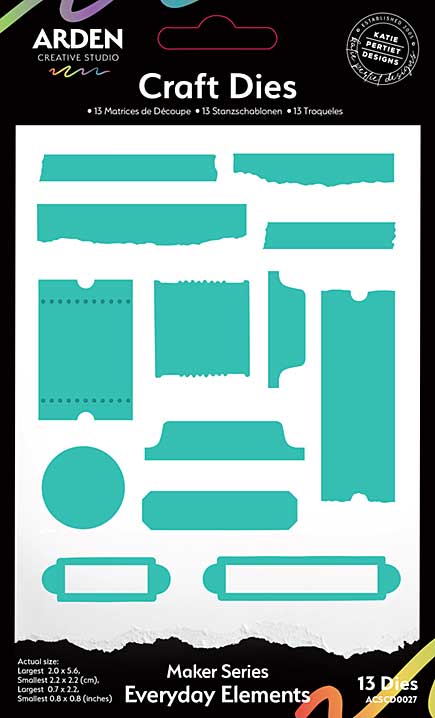 Arden Creative Studio Maker Series Everyday Elements Craft Die Set (FN26)