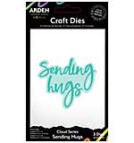 Arden Creative Studio Sentiment Cloud Series Sending Hugs Craft Die Set (FN26)