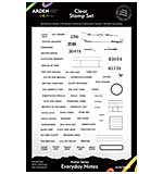 Arden Creative Studio Maker Series Everyday Notes 6in x 8in Clear Stamp Set (FN26)