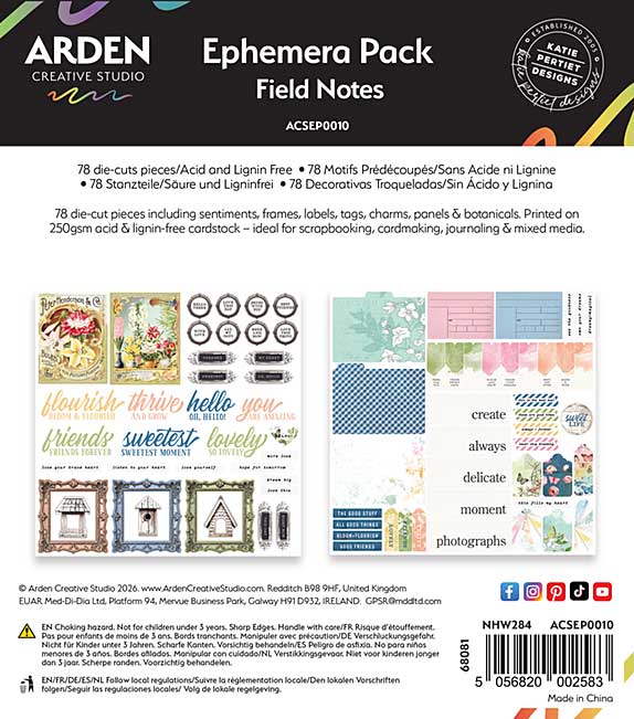 Arden Creative Studio Field Notes Ephemera Pack (FN26)