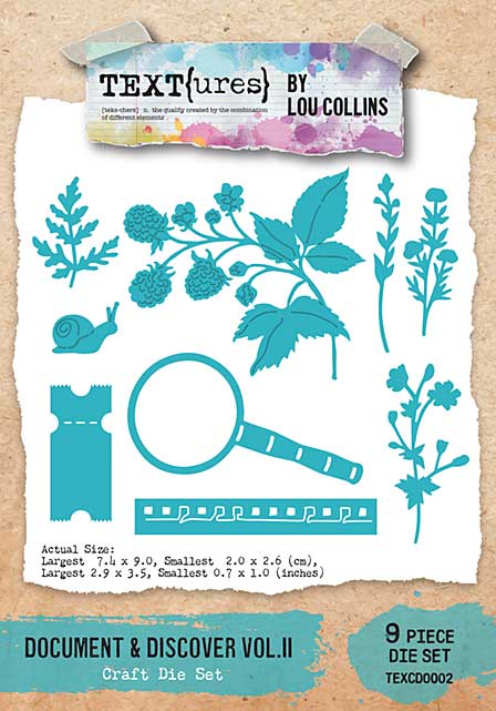TEXT{ures} Document and Discover Vol.II Craft Die Set (Lou Collins)