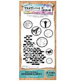 TEXT{ures} Beneath the Brambles Background Elements 4x8 Clear Stamp Set (Lou Collins)