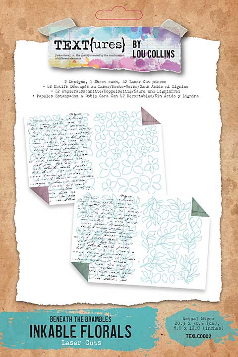 TEXT{ures} Beneath the Brambles Laser Cut Inkable Florals Pack (Lou Collins)