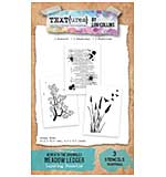 TEXT{ures} Beneath the Brambles Meadow Ledger 4x6 Layering Stencil Set (Lou Collins)