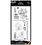 Arden Creative Studio Maker Series Charted Adventures 4x8 Clear Stamp Set (BT26)