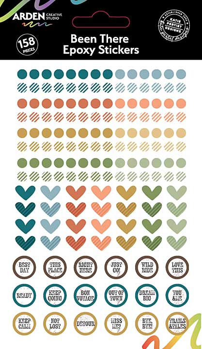 Arden Creative Studio Been There Epoxy Stickers (BT26)