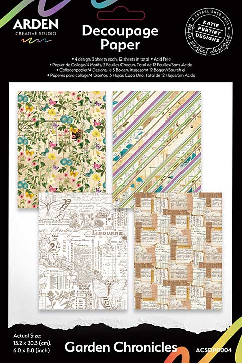 Arden Creative Studio - Garden Chronicles 6 x 8 Decoupage Paper