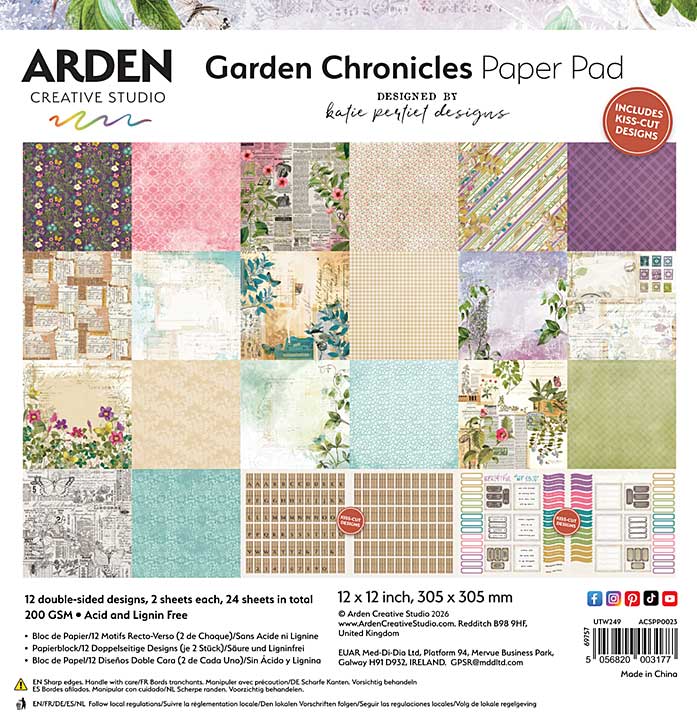 Arden Creative Studio - Garden Chronicles 12 x 12 Paper Pad