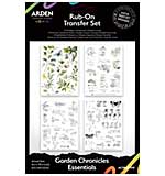 Arden Creative Studio - Garden Chronicles Essentials 6 x 8 Rub-On Transfer Set