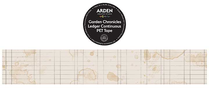 Arden Creative Studio - Garden Chronicles Ledger Continuous PET Tape