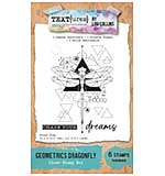 TEXT{ures} Geometrics Dragonfly 4x6 Clear Stamp Set (DD26)