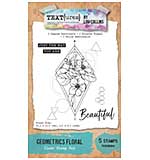 TEXT{ures} Geometrics Floral 4x6 Clear Stamp Set (DD26)
