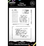 Arden Creative Studio Maker Series Letter Box Remnants #01 4 in x 6 in Stamp Set (HC24)