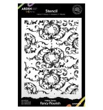 Arden Creative Studio Maker Series Fancy Flourish 6in x 8in Stencil (VM25)