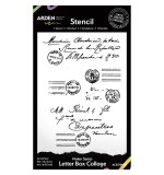 Arden Creative Studio Maker Series Letter Box Collage 4in x 6in Stencil (VM25)