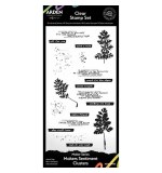 Arden Creative Studio Maker Series Maker's Sentiment Clusters 4 in x 8 in Clear Stamp Set (VM25)
