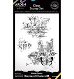 Arden Creative Studio Maker Series Botanical Clusters 01 4in x 6in Clear Stamp Set (PS)