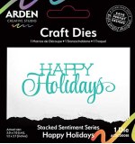 ACS Sentiment Series Stacked Happy Holidays Craft Die (Season of Joy)