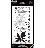 ACS Maker Series Festive Elements 4in x 8in Clear Stamp Set  (Season of Joy)