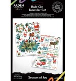 ACS Season of Joy 6in x 8in Rub-On Transfer Set (Season of Joy)