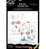 ACS Vintage Christmas 6in x 8in Rub-On Transfer Set (Vintage Christmas)