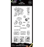 Arden CS Maker Series Letter Box Postmarks 4in x 8in Clear Stamp Set  (Laurel Grove)