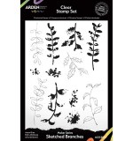 Arden CS Maker Series Sketched Branches 6in x 8in Clear Stamp Set (Laurel Grove)